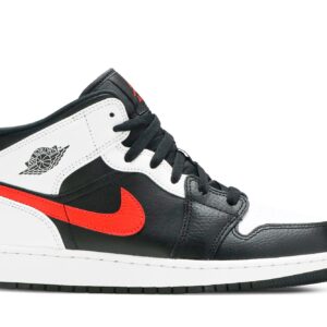 ( Grade School ) Air Jordan 1 Mid ‘Chile Red’ 554725-075