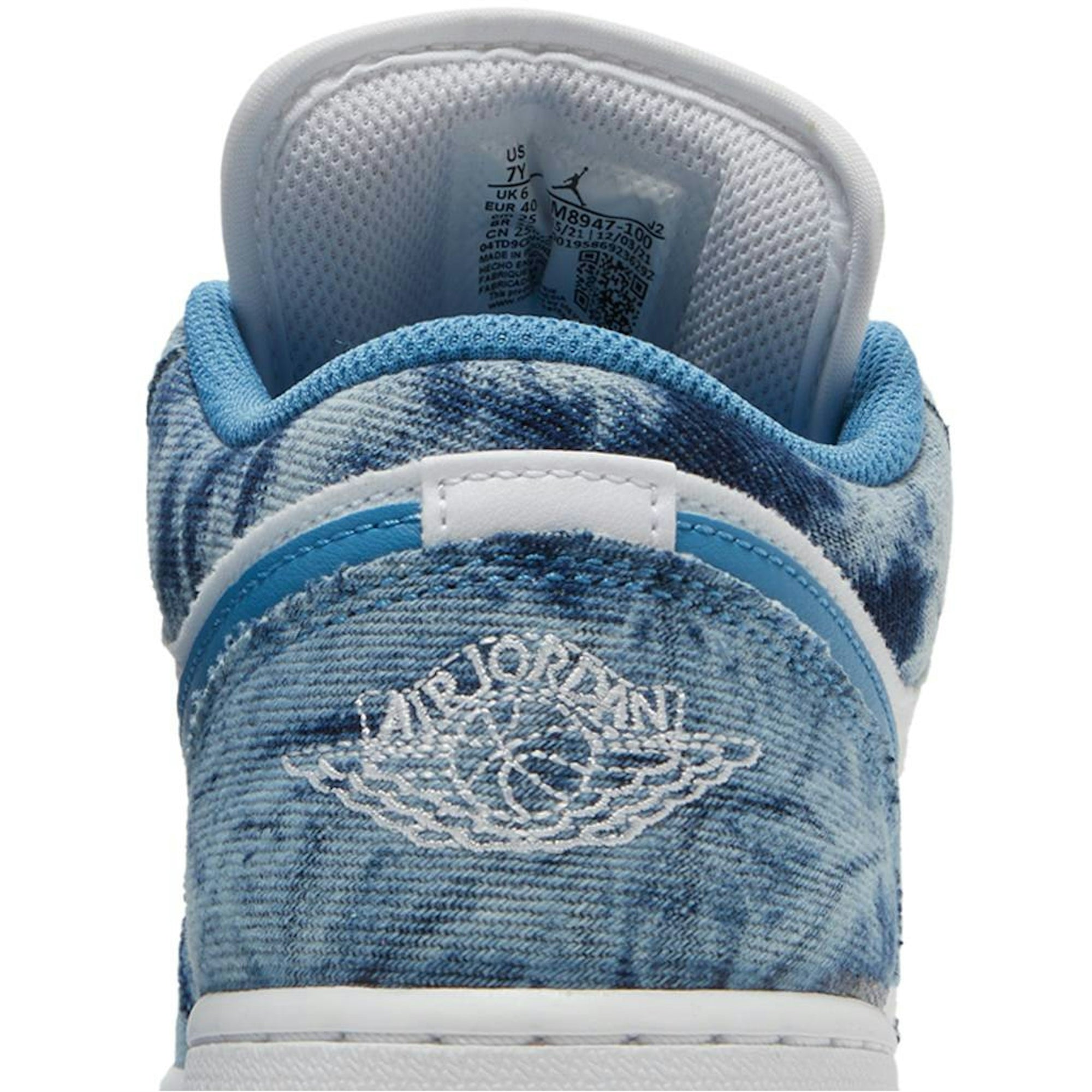 ( Grade School ) Air Jordan 1 Low ‘Washed Denim’ DM8947-100 - Image 7