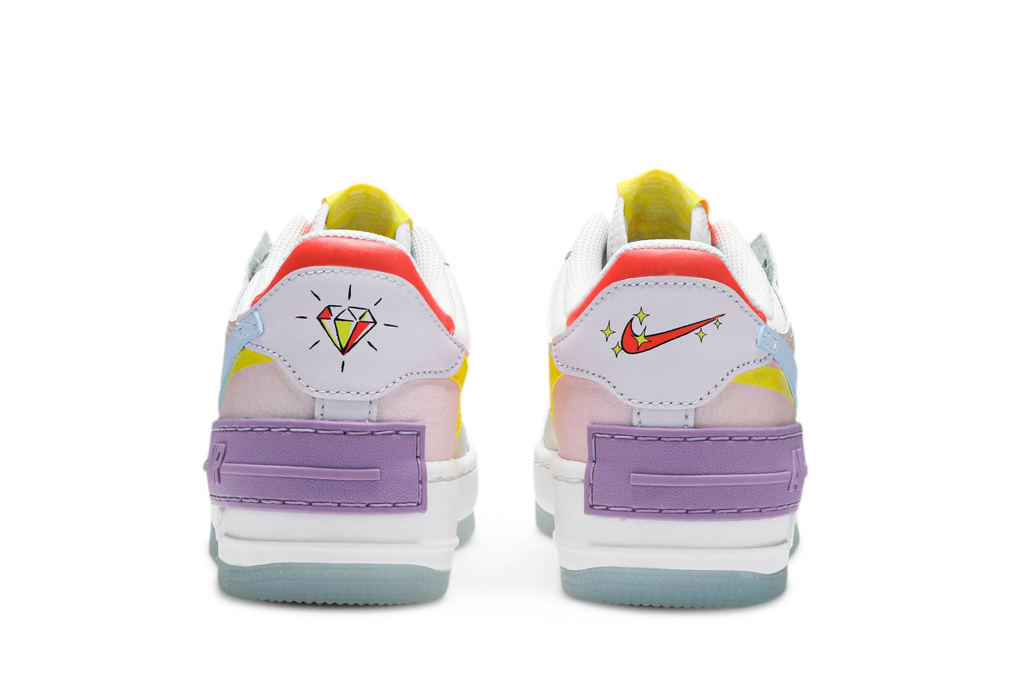 ( Women ) Nike Air Force 1 Shadow ‘White Hydrogen Blue’ CW2630-141 - Image 6