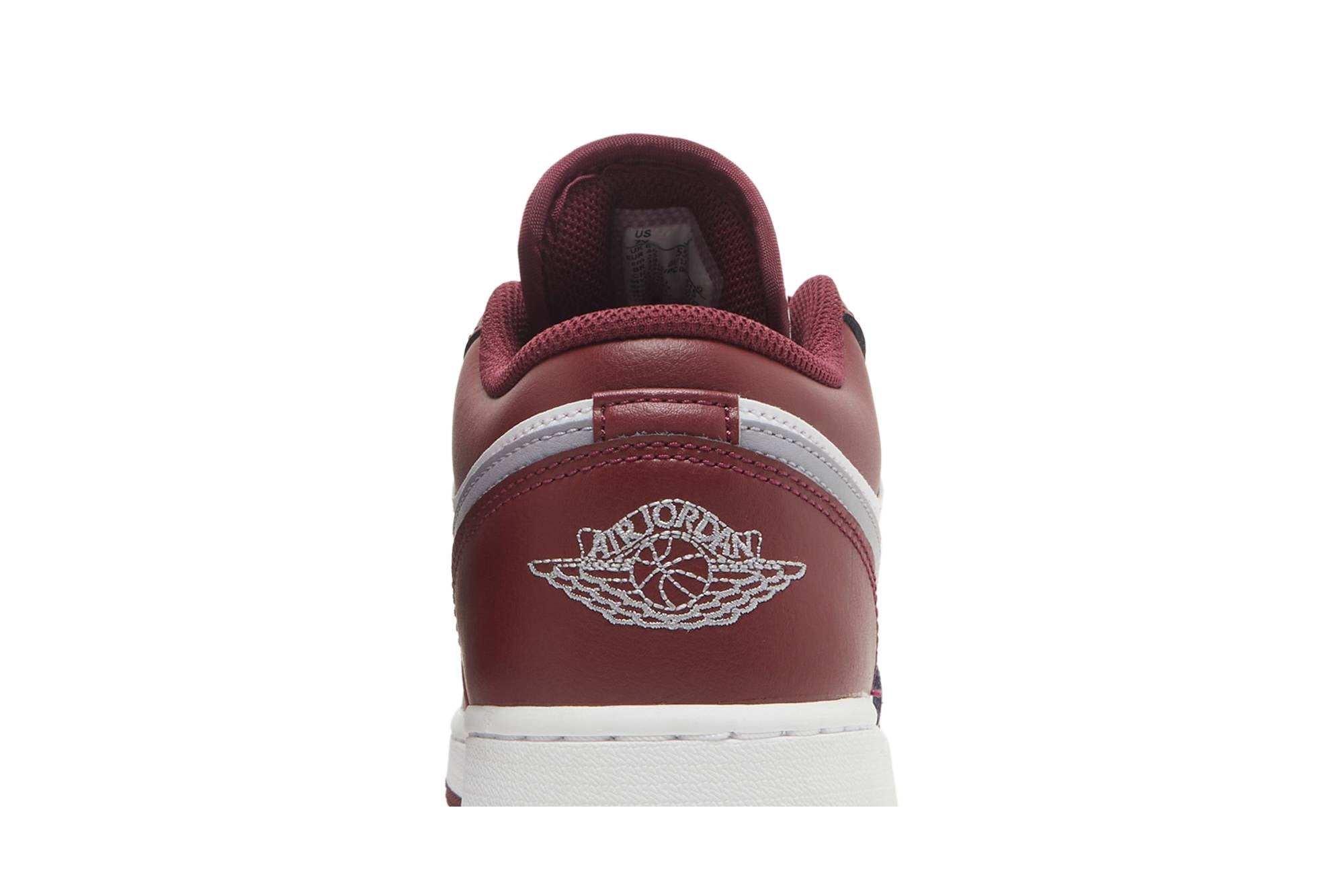 ( Grade School ) Air Jordan 1 Low Bordeaux 553560-615 - Image 7