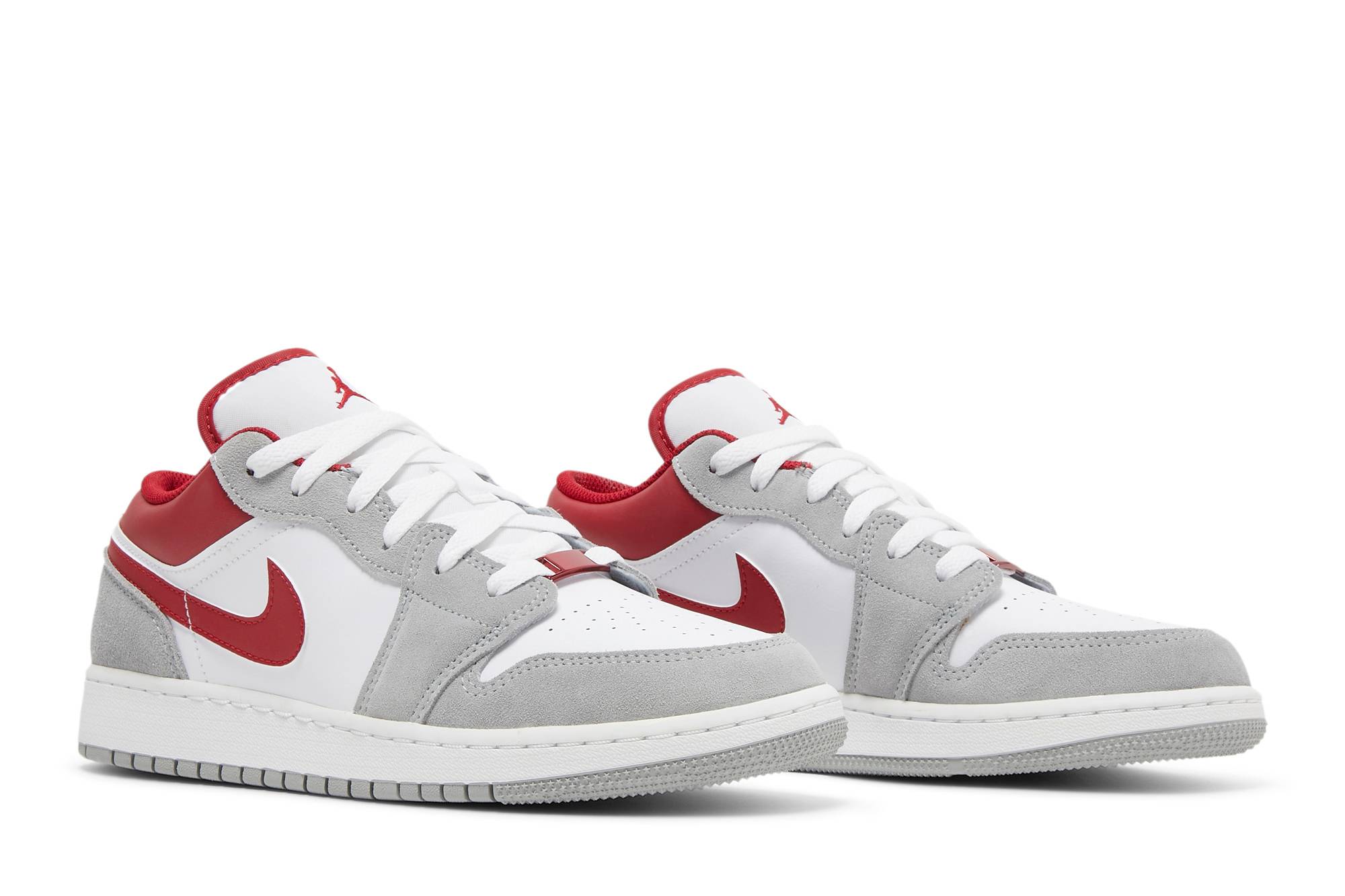 ( Grade School ) Air Jordan 1 Low SE ‘Light Smoke Grey Gym Red’ DM0589-016 - Image 8