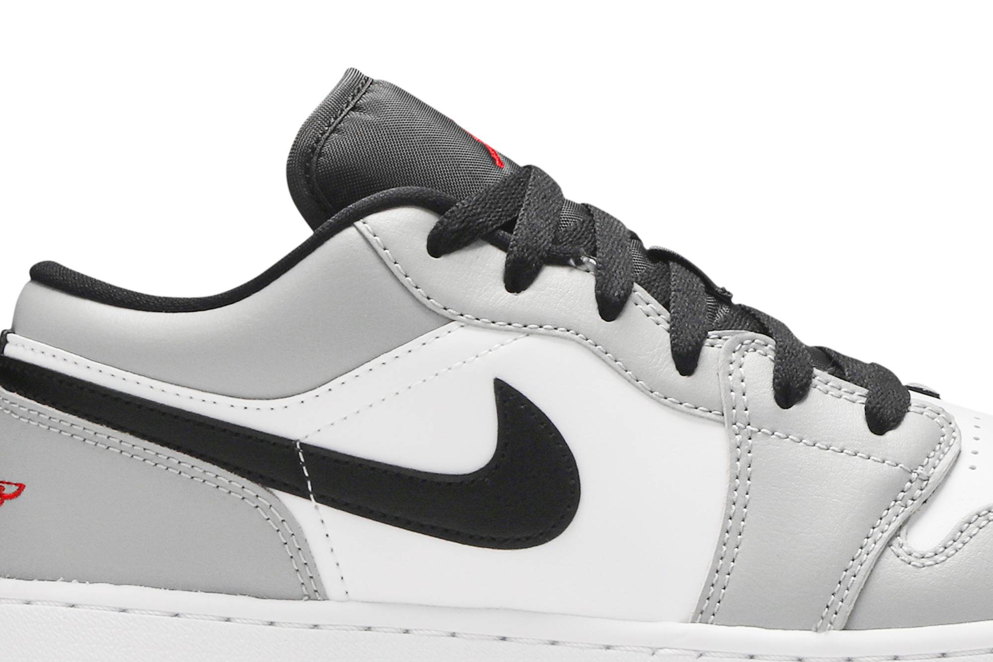 ( Grade School ) Air Jordan 1 Low ‘Light Smoke Grey’ 553560-030 - Image 9