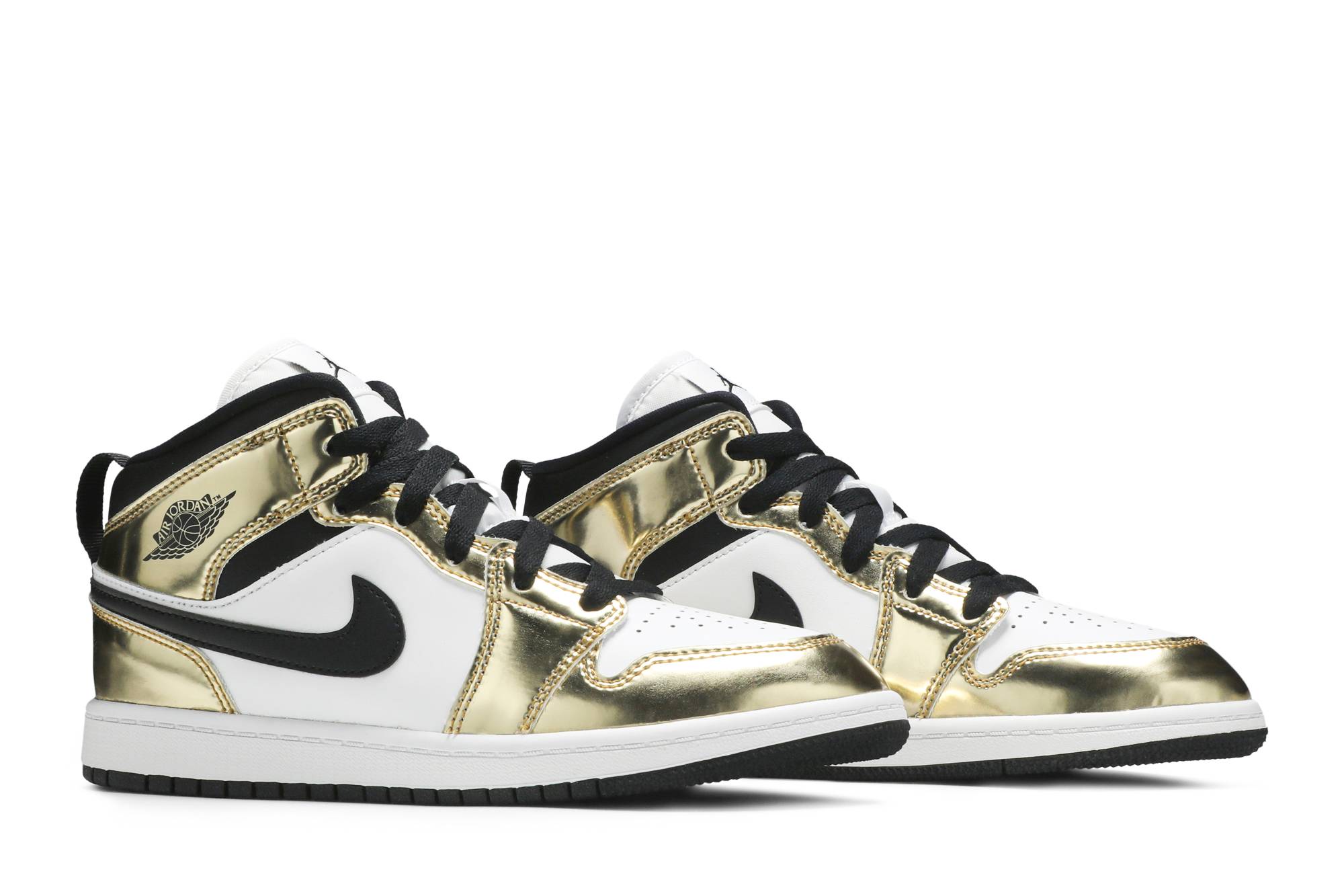 ( Grade School ) Air Jordan 1 Mid SE ‘Metallic Gold’ DC1420-700 - Image 8
