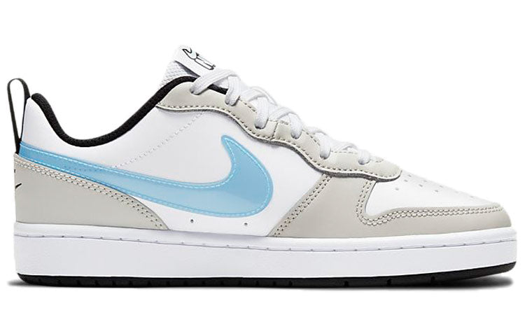 ( Youth ) Nike Court Borough Low /Blue/Grey White CW1624-100 - Image 2