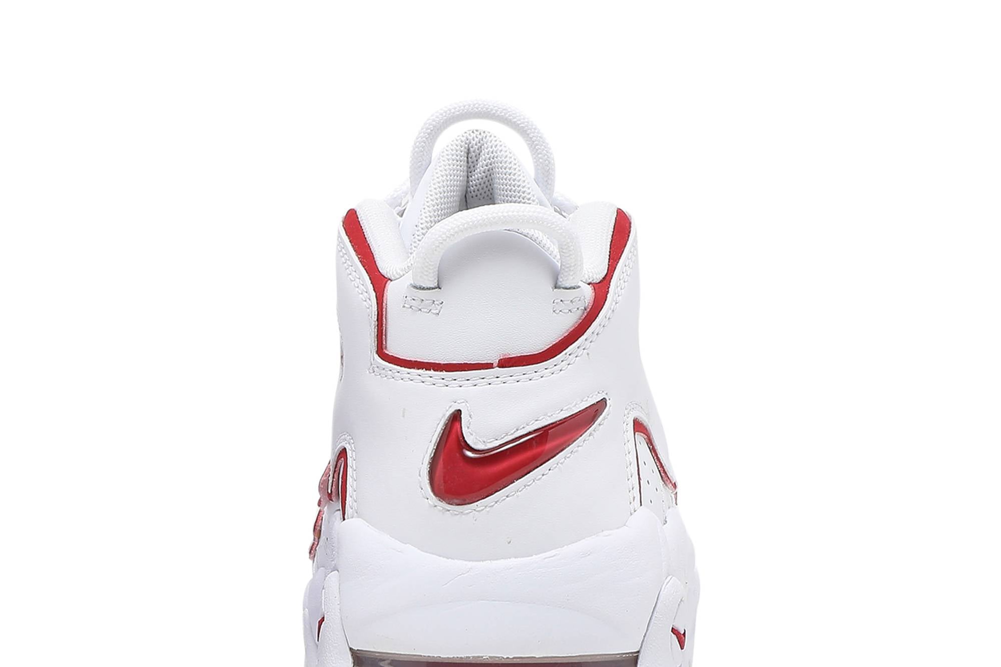 ( Grade School ) Nike Air More Uptempo 2021 White Varsity Red DJ5988-100 - Image 7