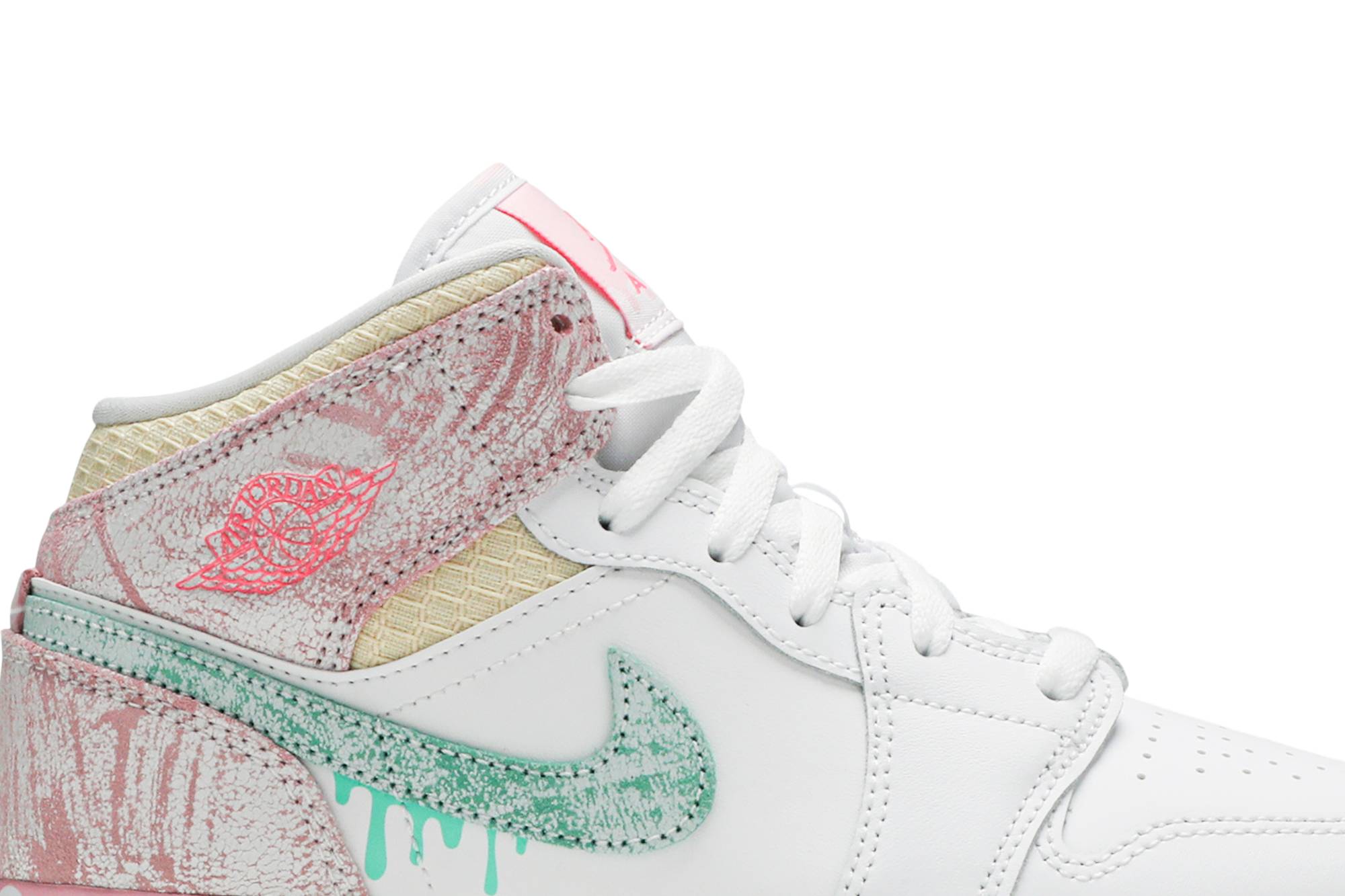 ( Grade School ) Air Jordan 1 Mid SE ‘Ice Cream’ DD1666-100 - Image 2