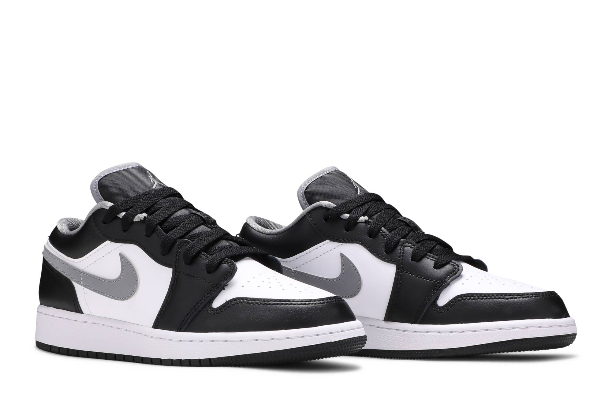 ( Grade School ) Air Jordan 1 Low Black Medium Grey 553560-040 - Image 8