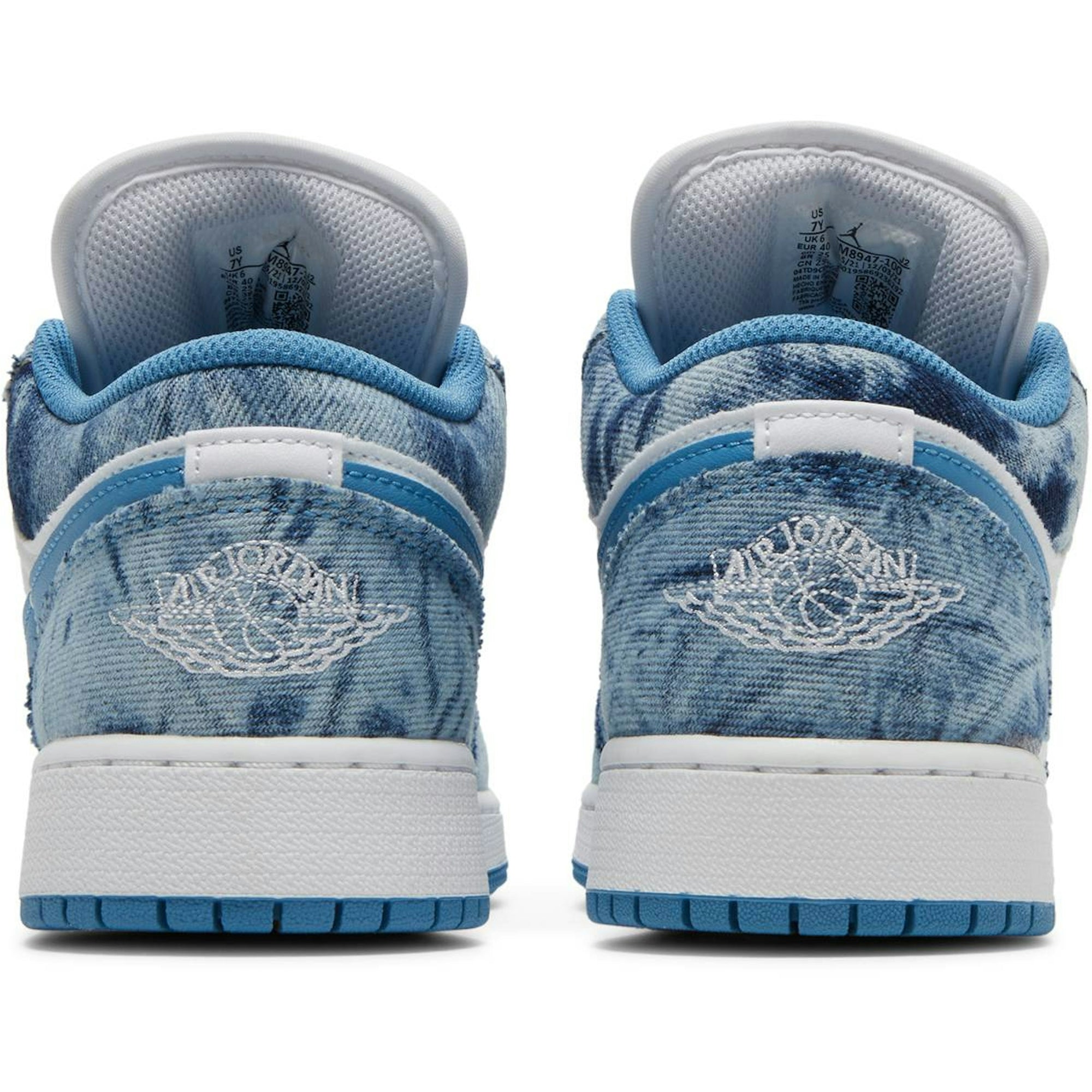 ( Grade School ) Air Jordan 1 Low ‘Washed Denim’ DM8947-100 - Image 6