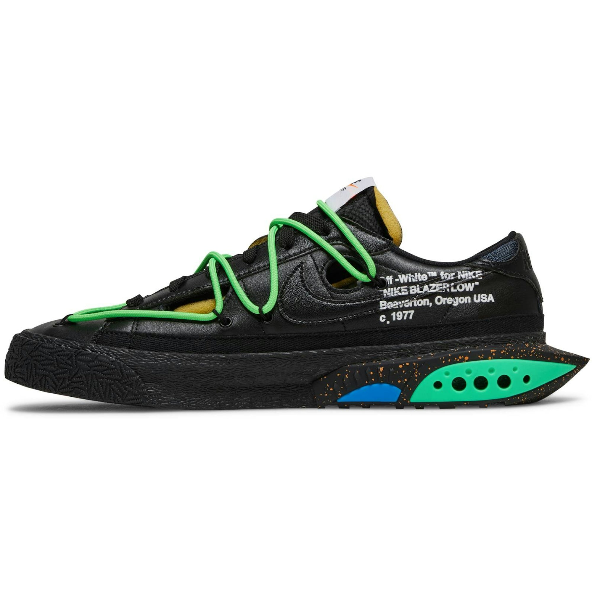 Off-White X Nike Blazer Low Black DH7863-001 - Image 3