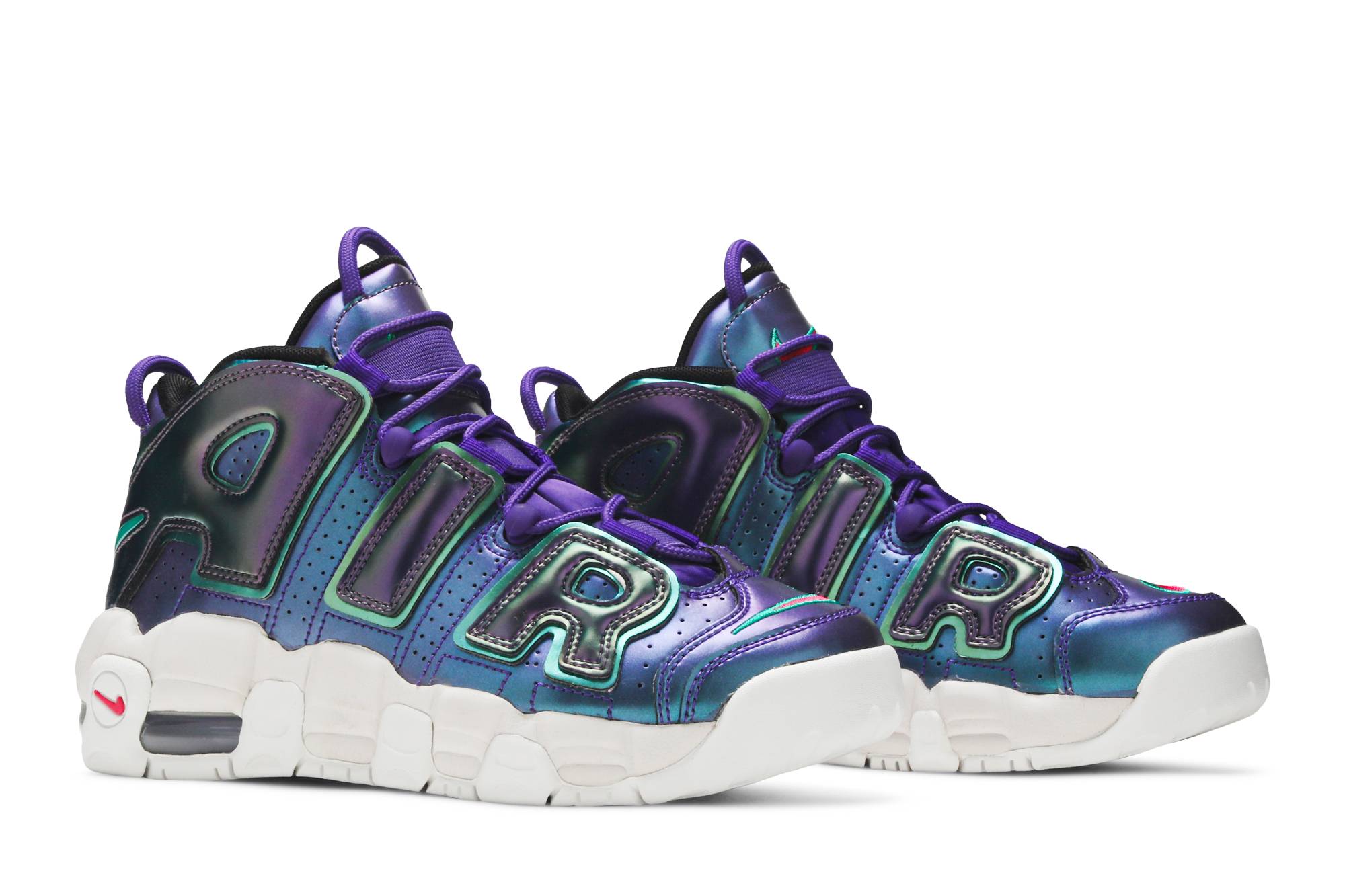 ( Grade School ) Nike Air More Uptempo Iridescent Purple 922845-500 - Image 8