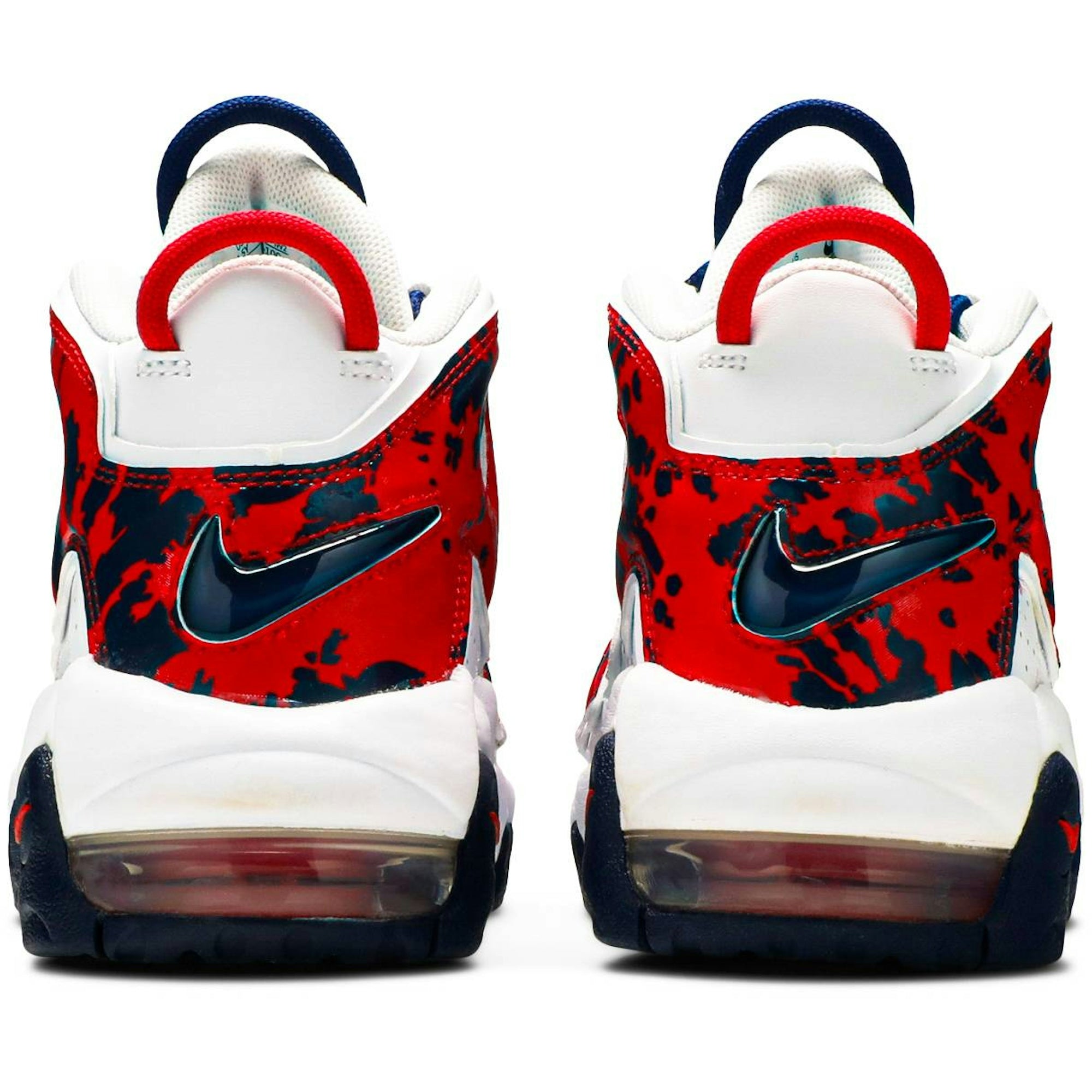 ( Grade School ) Nike Air More Uptempo ‘White Blue Red Camo’ CZ7885-100 - Image 6