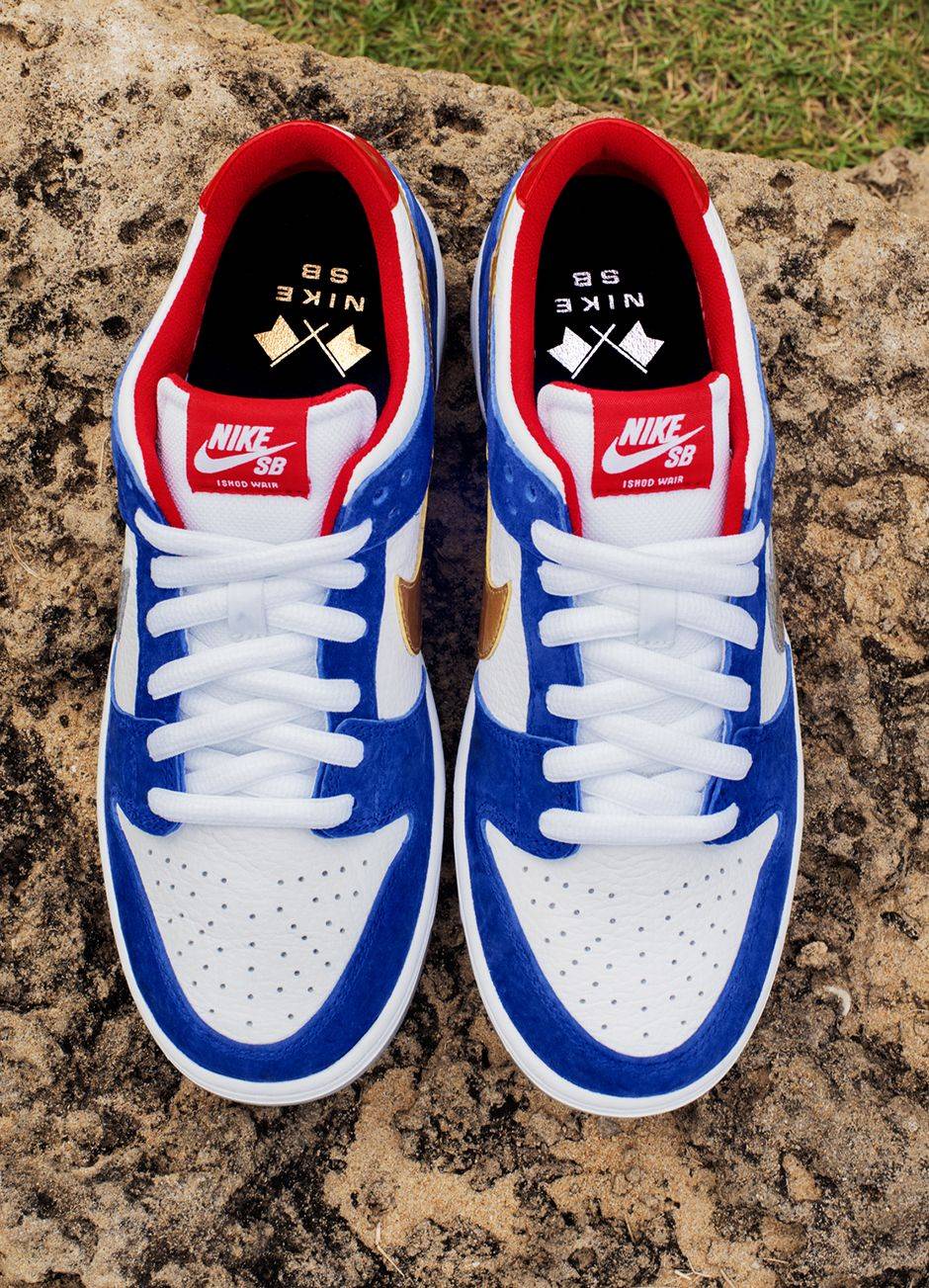 Ishod Wair X Nike SB Dunk Low Pro BMW 839685-416 - Image 4