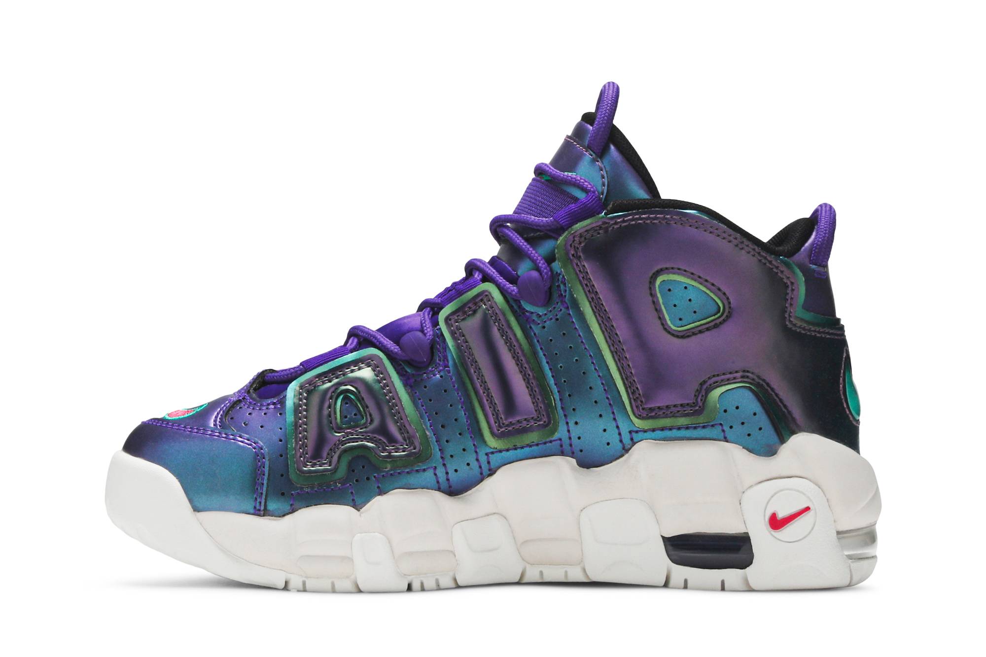 ( Grade School ) Nike Air More Uptempo Iridescent Purple 922845-500 - Image 3