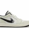 Air Jordan 1 Low ‘Brushstroke Swoosh – Paint Splatter’ Everlasting Sneaker