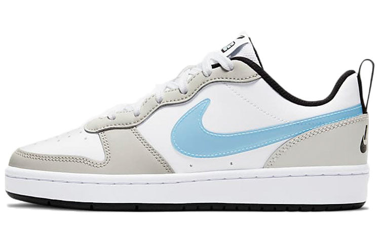 ( Youth ) Nike Court Borough Low /Blue/Grey White CW1624-100