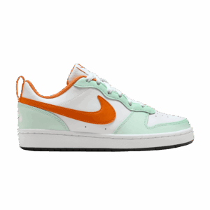 ( Grade School ) Nike Court Borough Low 2 Mint Foam Safety Orange FN3687-181