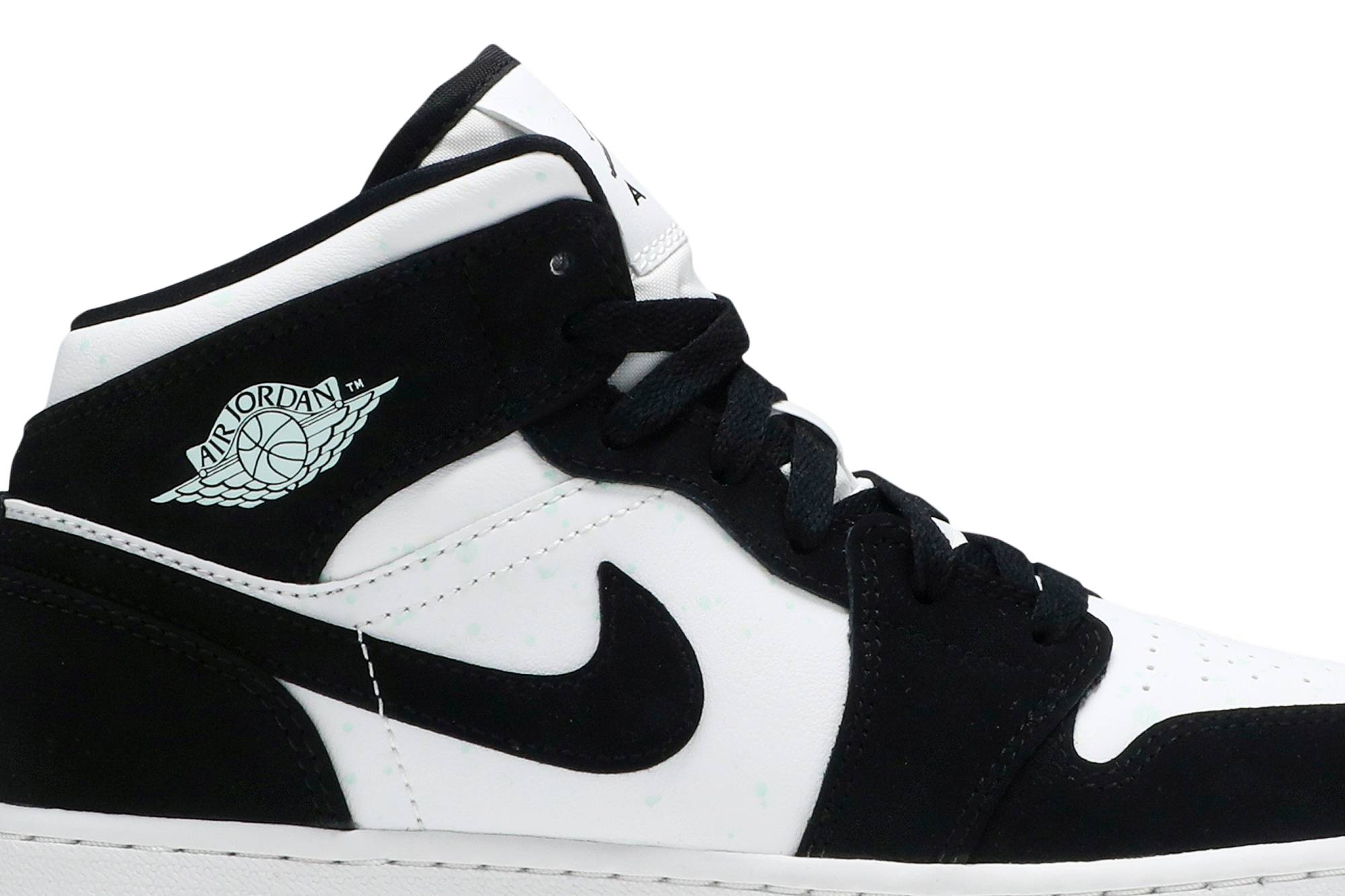 ( Grade School ) Air Jordan 1 Mid SE Glow In The Dark Panda BQ6931-103 - Image 2