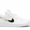 ( Women ) Air Jordan 1 Retro Low White Metallic Gold CZ4776-100