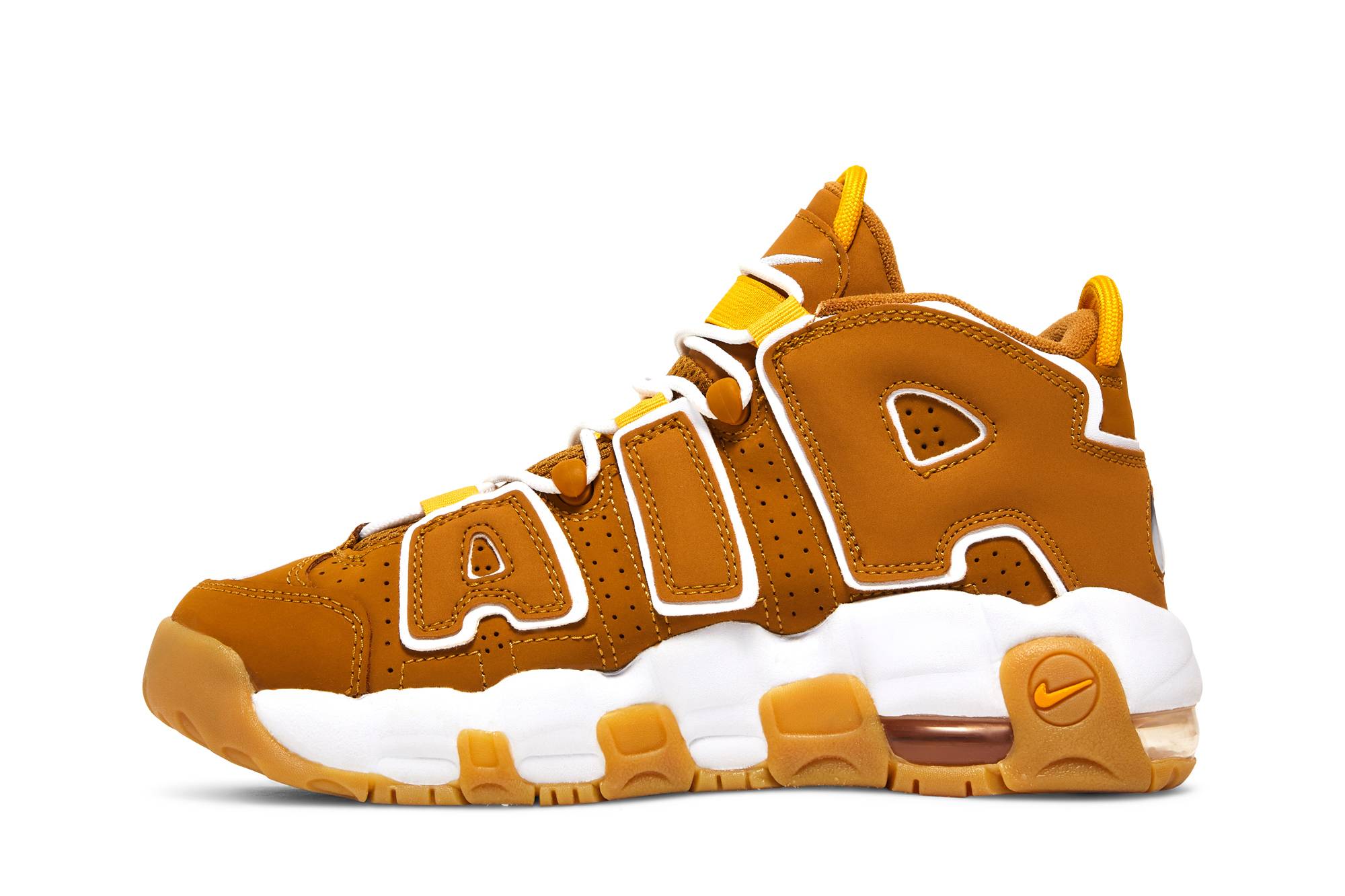 ( Grade School ) Nike Air More Uptempo Wheat DQ4713-700 - Image 3
