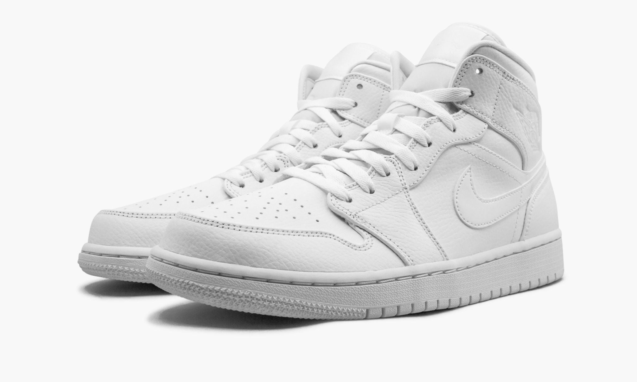 Air Jordan 1 Mid Triple White - Image 4