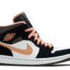 Air Jordan 1 Mid SE ‘Peach Mocha’ Unfading Sneaker