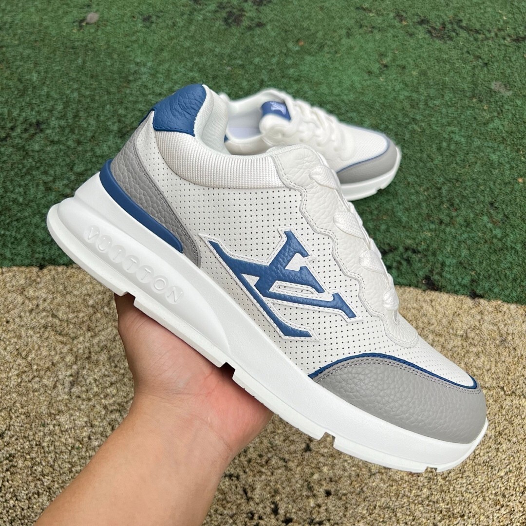 Louis Vuitton LV Runner Tatic Sneaker White, Grey and Blue - Image 9