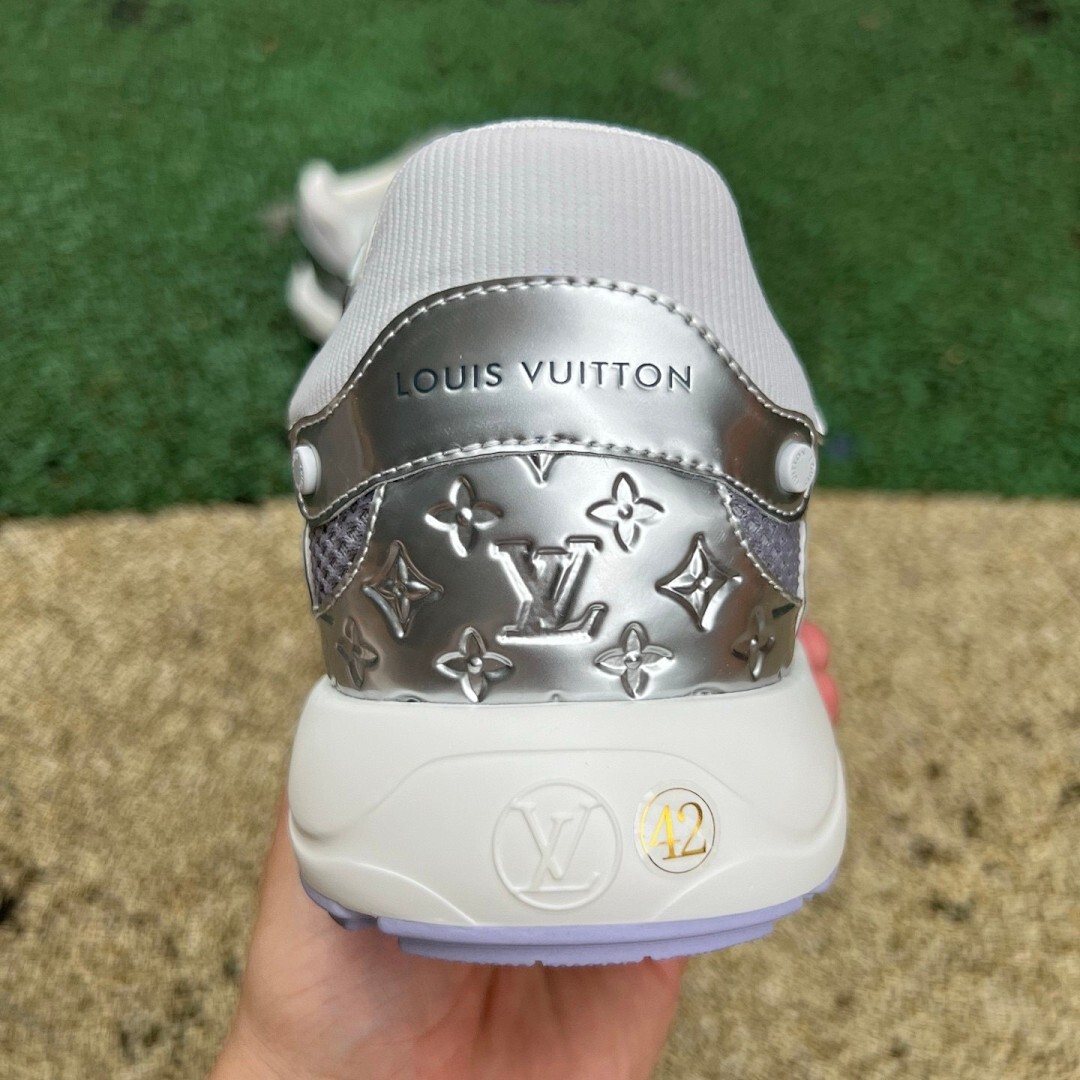 Louis Vuitton LV Runner Tactic Sneaker Metallic Silver - Image 8