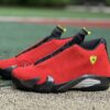 Air Jordan 14 Retro Ferrari Challenge Red Black Vibrant Yellow 654459-670