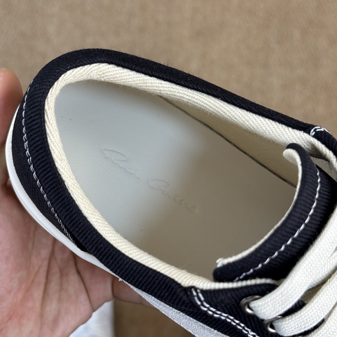 Rick Owens DRKSHDW Low Sneakers Black Milk DU01C6802DQ - Image 4