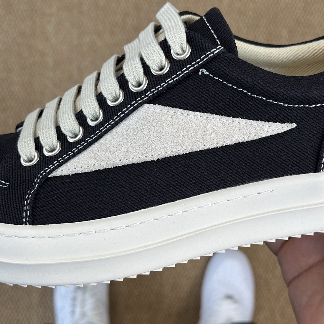 Rick Owens DRKSHDW Low Sneakers Black Milk DU01C6802DQ - Image 6