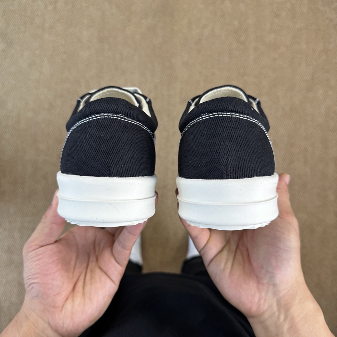 Rick Owens DRKSHDW Low Sneakers Black Milk DU01C6802DQ - Image 7