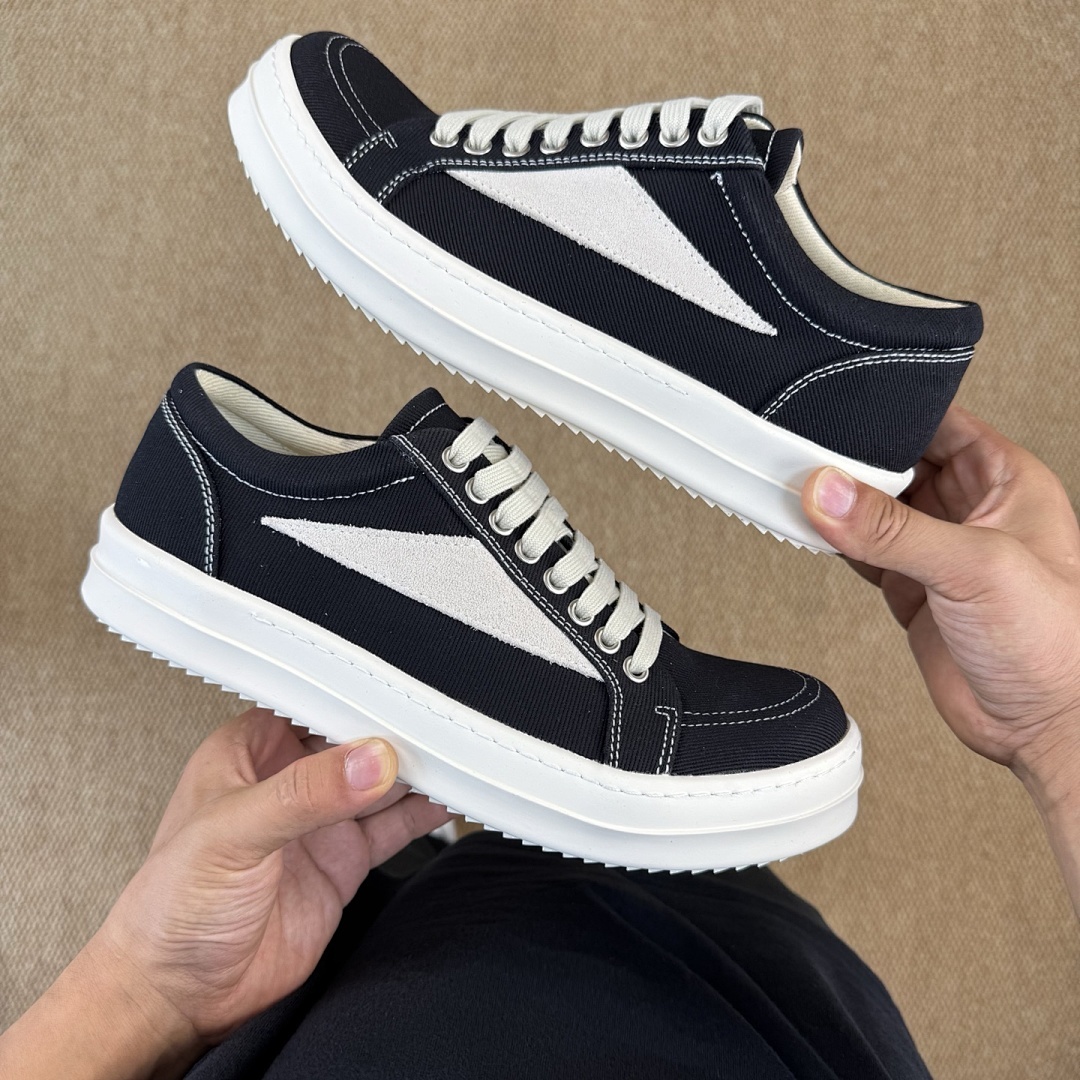 Rick Owens DRKSHDW Low Sneakers Black Milk DU01C6802DQ - Image 9