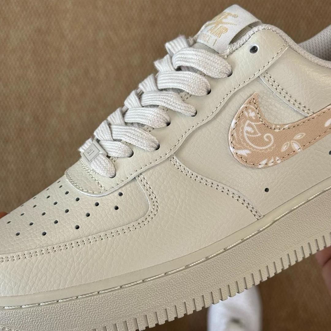 Nike Women's Air Force 1 Low 'Pink Paisley' White Pink Oxford DH4406-100 - Image 5