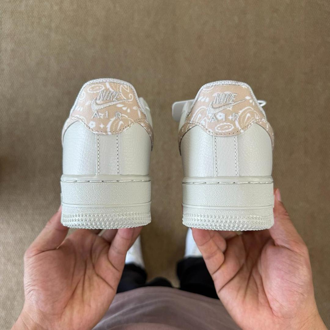 Nike Women's Air Force 1 Low 'Pink Paisley' White Pink Oxford DH4406-100 - Image 7