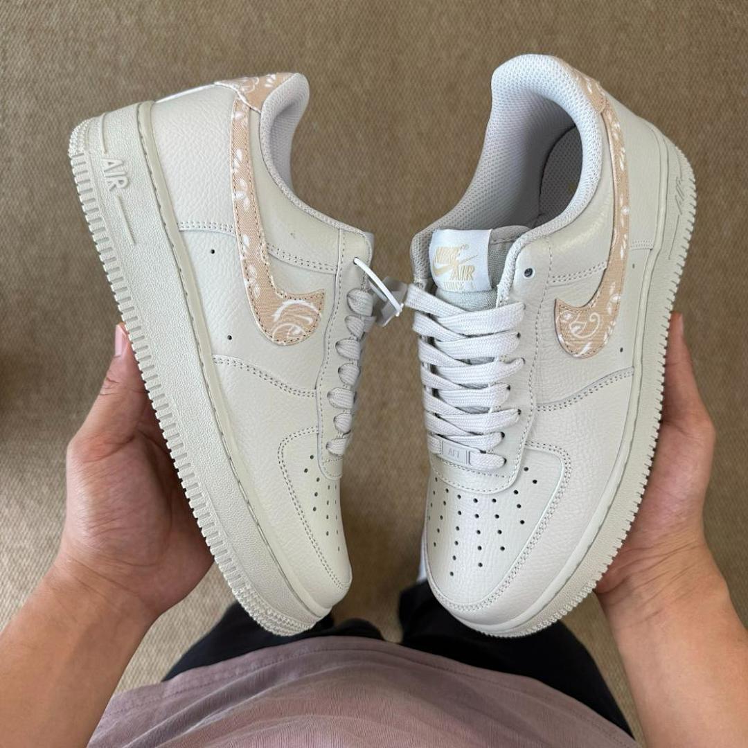 Nike Women's Air Force 1 Low 'Pink Paisley' White Pink Oxford DH4406-100 - Image 8
