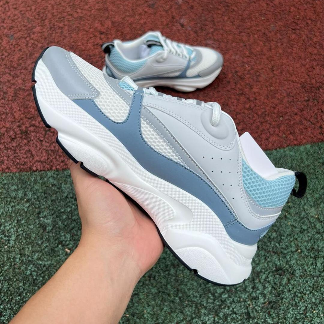 Dior B22 Sneaker White Grey Blue - Image 7