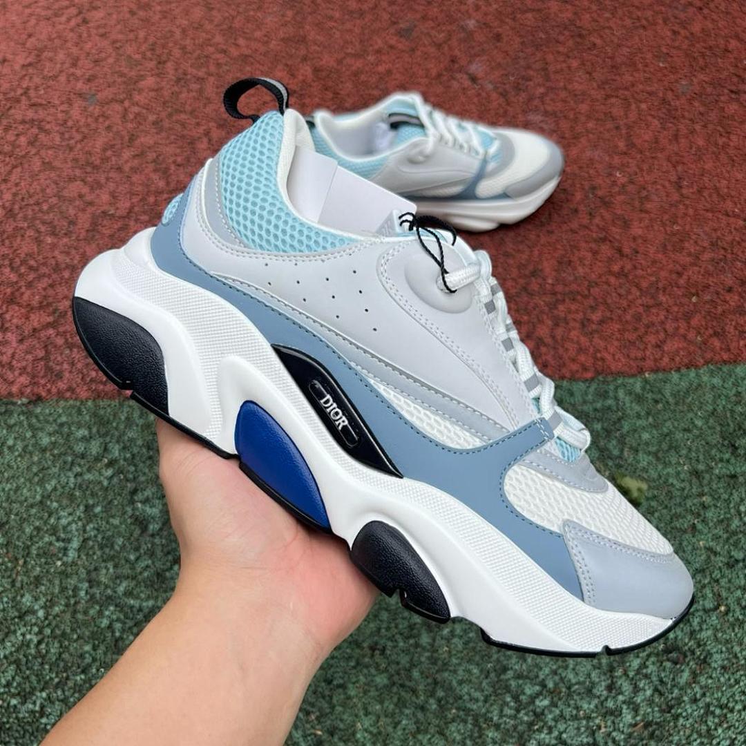Dior B22 Sneaker White Grey Blue - Image 9