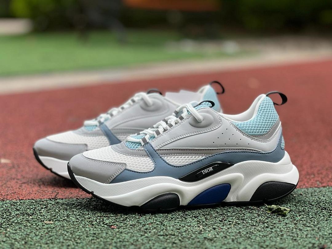 Dior B22 Sneaker White Grey Blue - Image 10