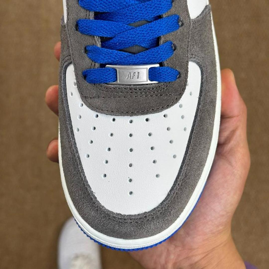 Nike Air Force 1 Low Wolf Grey Game Royal White - Image 5