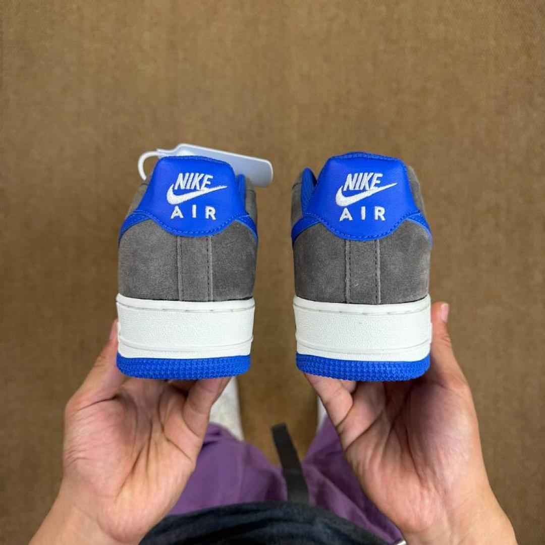 Nike Air Force 1 Low Wolf Grey Game Royal White - Image 8