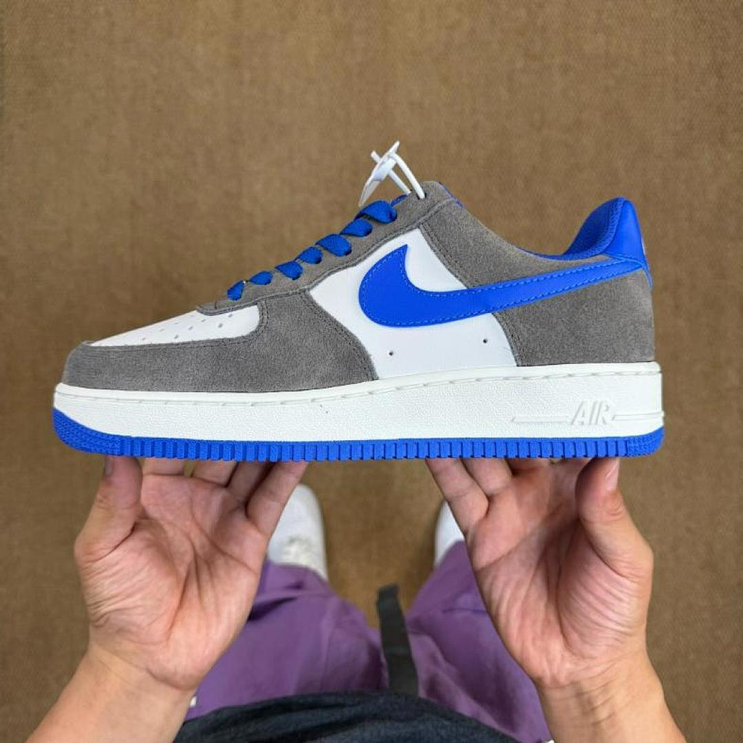 Nike Air Force 1 Low Wolf Grey Game Royal White - Image 10