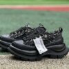 SMILEREPÚBLIC Black Distressed Chunky Sole Low Top Sneakers Style No. 1