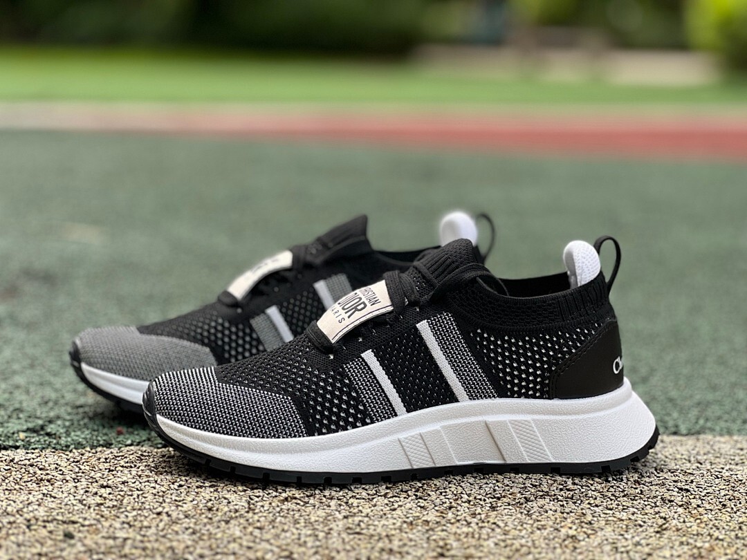 Christian Dior Black White Knitted Trainers