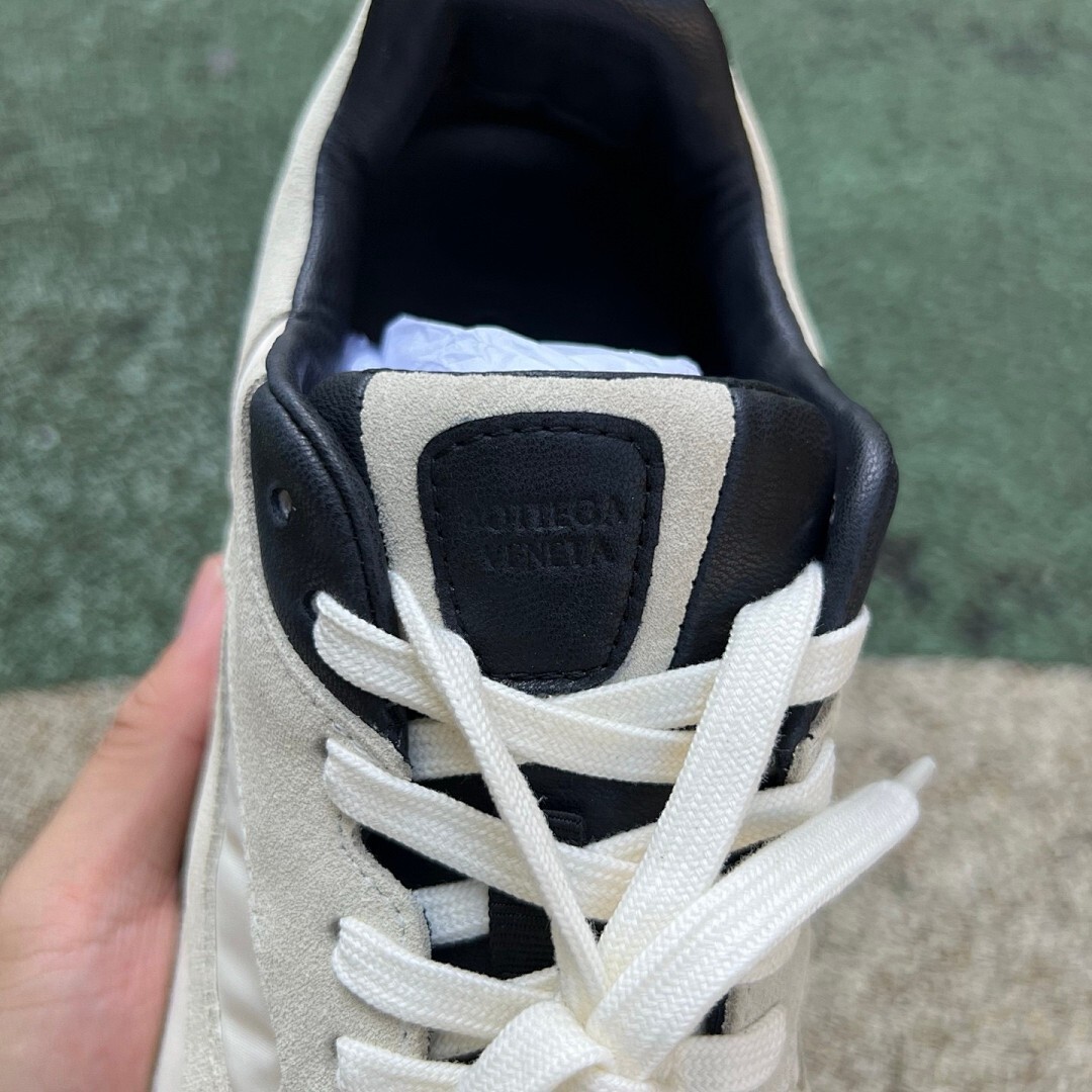 CD Retro Runner Sneakers Khaki Beige Black Gum Sole - Image 5