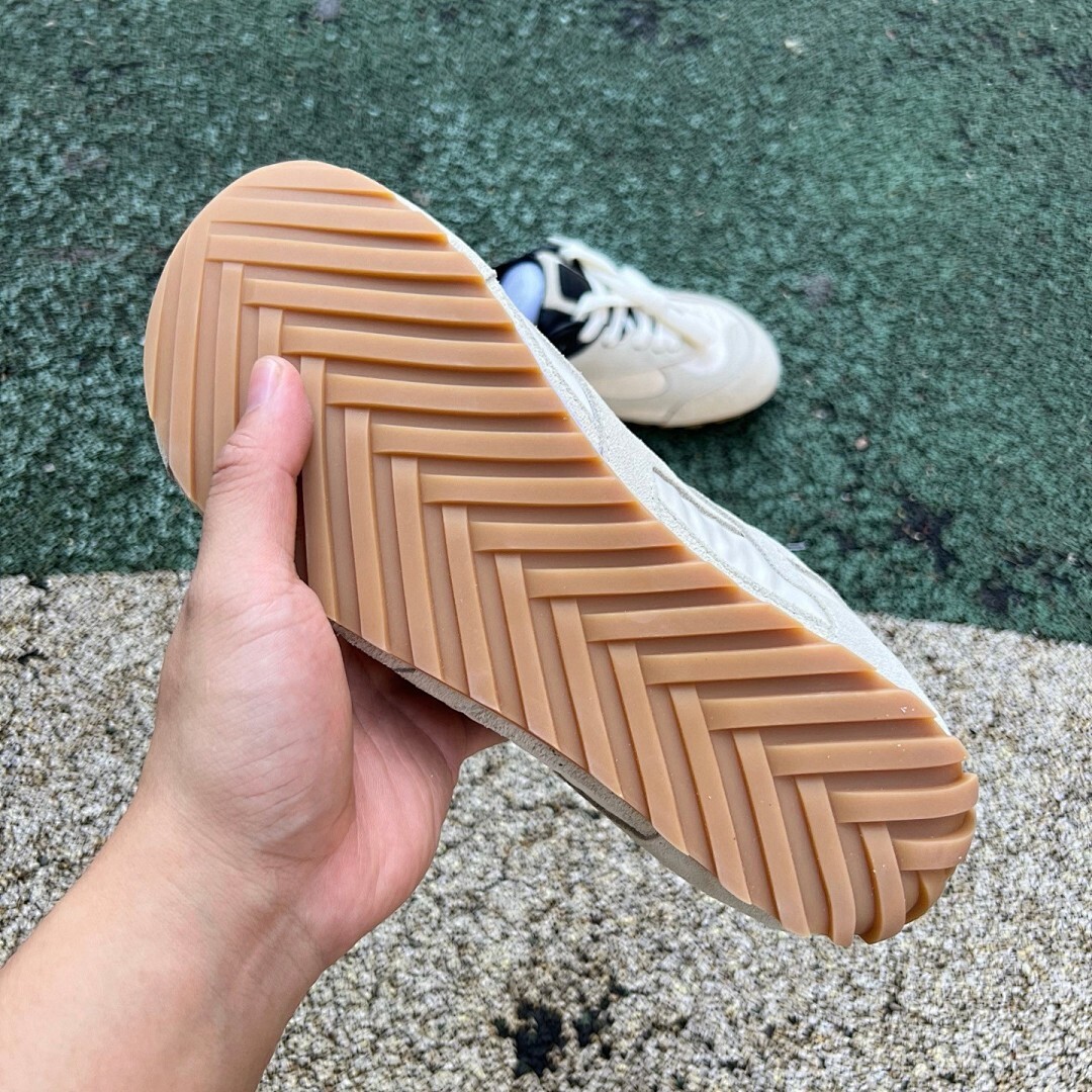 CD Retro Runner Sneakers Khaki Beige Black Gum Sole - Image 6