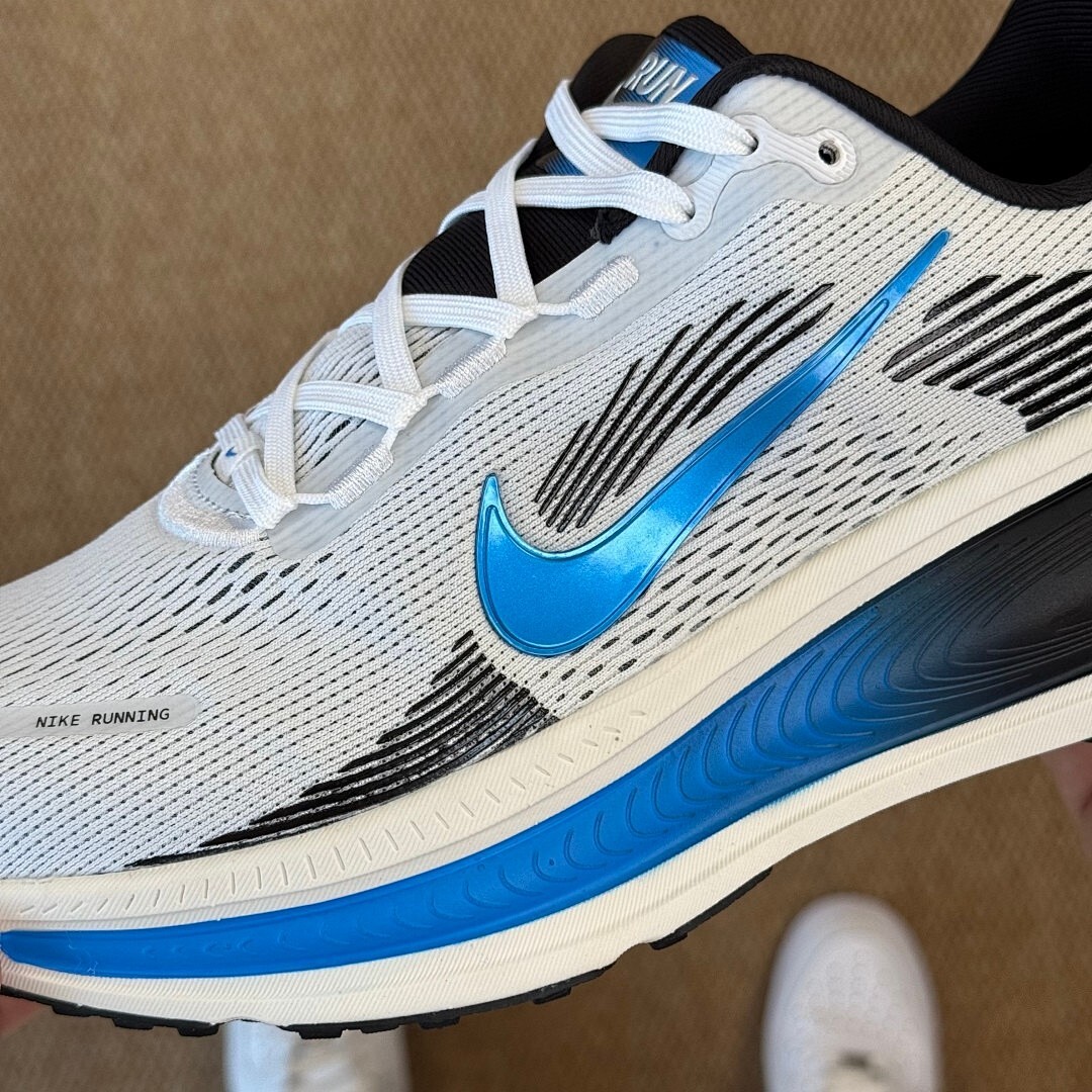 Nike Structure 25 Running Shoes DR2687-101 White Black Blue Lagoon - Image 5