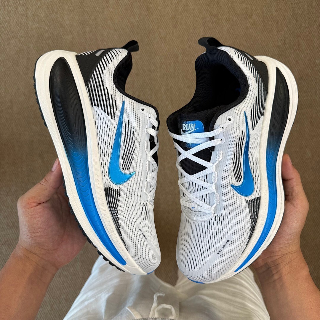 Nike Structure 25 Running Shoes DR2687-101 White Black Blue Lagoon - Image 8