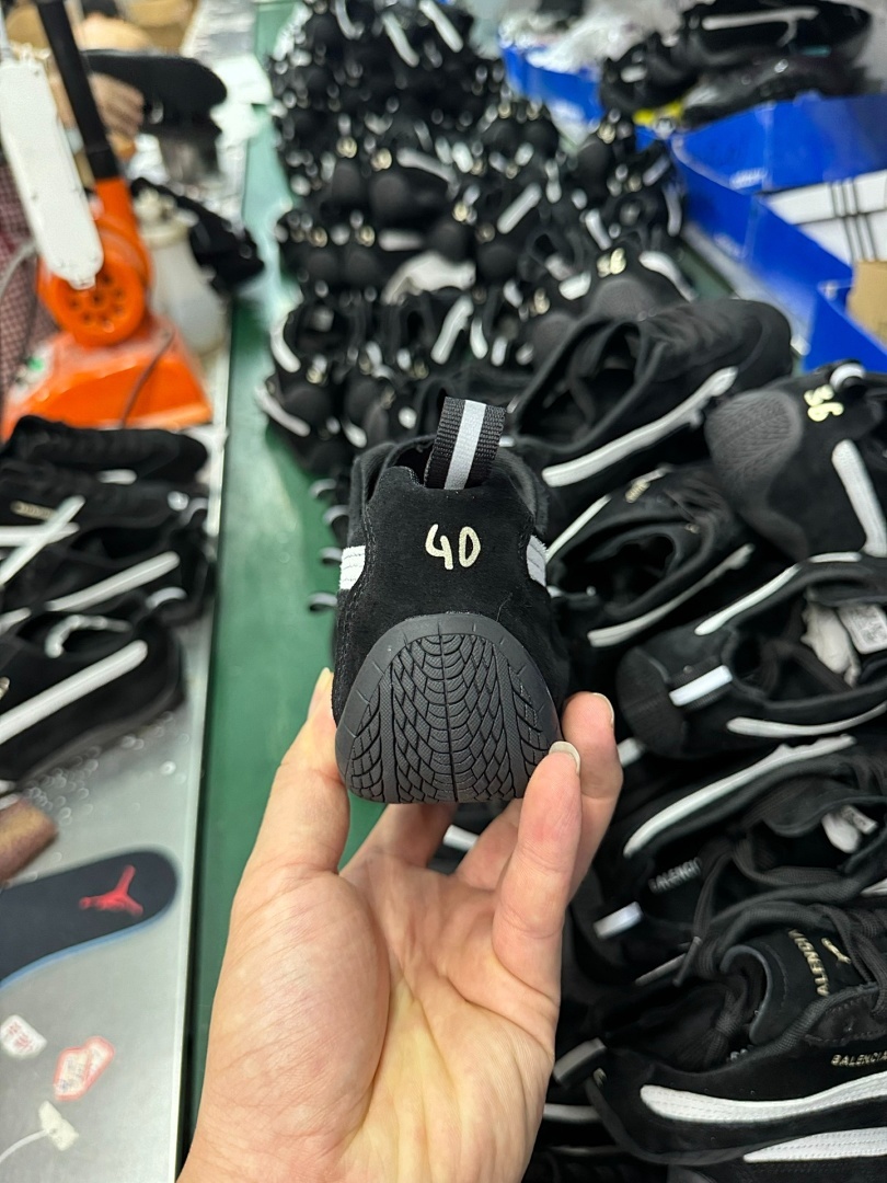 Balenciaga Puma Jordan Suede Sneakers Black - Image 4