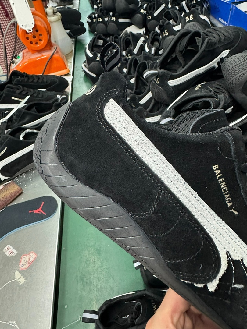 Balenciaga Puma Jordan Suede Sneakers Black - Image 5