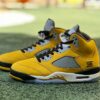 Air Jordan 5 'Michigan' Player Exclusive Amarillo College Navy Wolf Grey Black